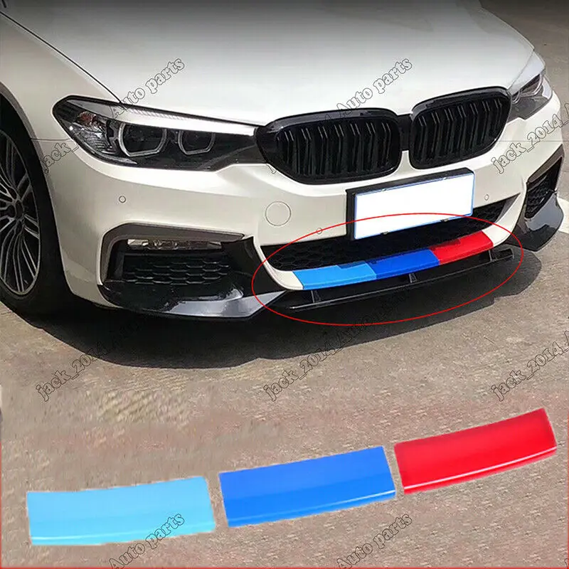 

For 2017 2018 2019 BMW G30 5 Series Sport Bumper M5 Style Front Lip Sticker 3 Color ABS