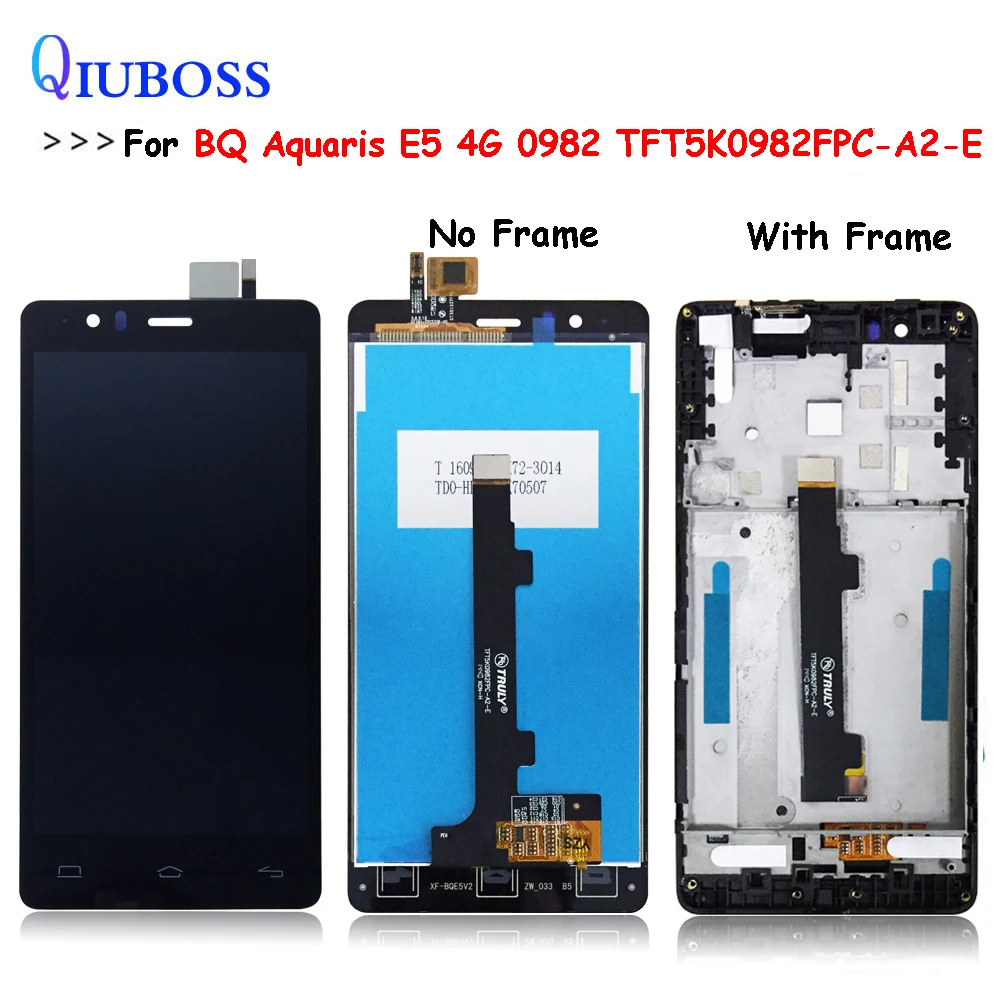 Для BQ Aquaris E5 4G 0982 TFT5K0982FPC A2 E ЖК дисплей с сенсорным экраном дигитайзер +