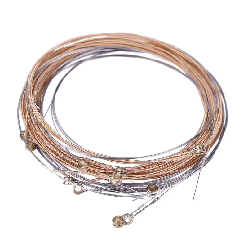 полиэстеровые струны. 011-0. Clear silver струны 2406. струны из стали. струны для акустической гитары flight.