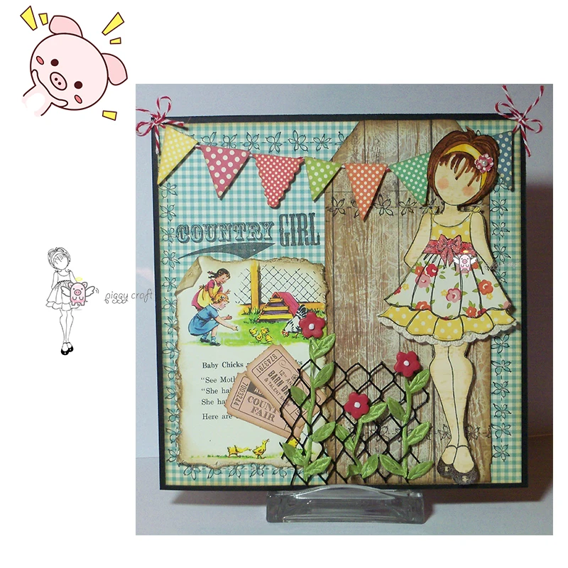 

PP New Short hair skirt girl Metal Dies Scrapbooking Metal Cutting Dies Craft Stamps die Cut Embossing Card Make Stencil Frame
