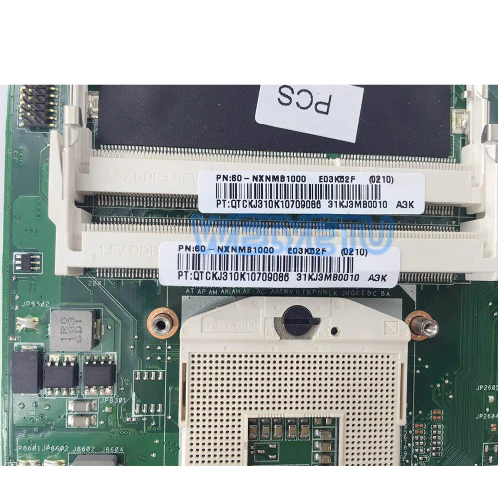 K52F материнская плата Rev 1 0/Rev2.0/Rev2.2 HM55 DDR3 для ASUS K52 X52F A52F P52F ноутбука Тест