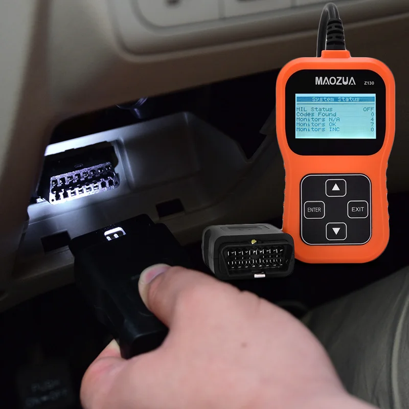 Универсальный диагностический прибор Z130 OBD D2 для считывания кодов автомобилей