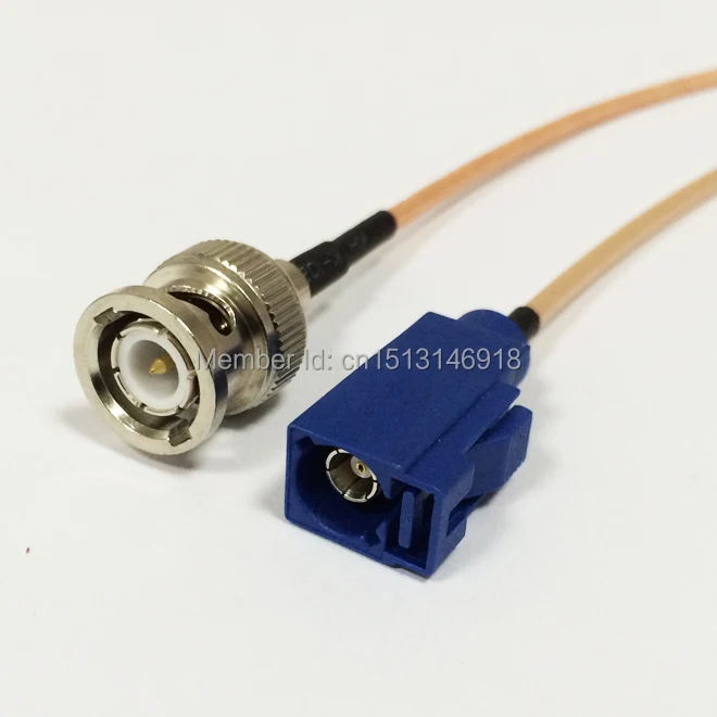 

New BNC Male Plug Switch FAKRA C female Connector RG316 pigtail cable 15CM/30CM/50CM/100CM