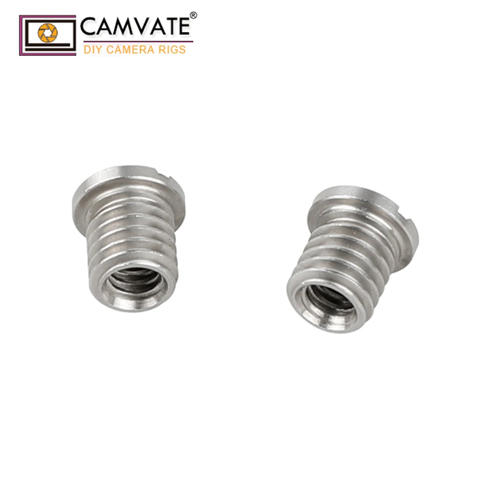3//8/" pulgadas macho a macho de 1//4/" Rosca Tornillo Adaptador Trípode Monopié Para Flash De Cámara