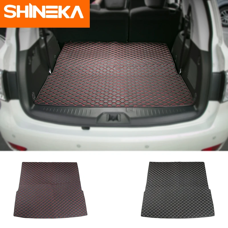 

SHINEKA Cargo Liner For Nissan Patrol Y62 Accessories Leather Trunk Mat For Nissan Patrol Y62 2016+
