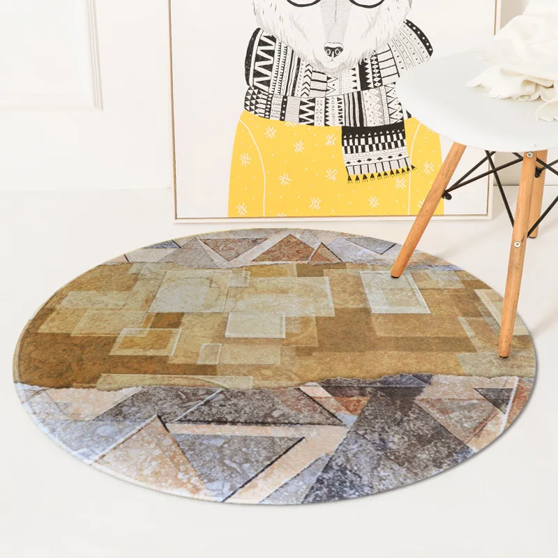 LOUTASI Geometric Round Carpet Carpet for Living Room Computer Chair Table Floor Mat Kids Tent Area Rug Cloakroom Rugs Carpets LOUTASI Geometric Round Carpet Carpet for Living Room Computer Chair Table Floor Mat Kids Tent Area Rug Cloakroom Rugs Carpets