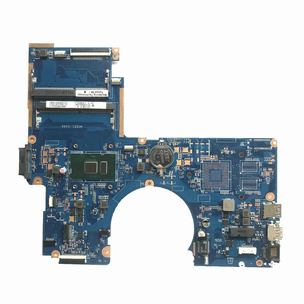 

For HP 15-AU Laptop Motherboard DAG34AMB6D0 With SR2EU i3-6100u CPU DDR4 MainBoard 100% Tested Fast Ship