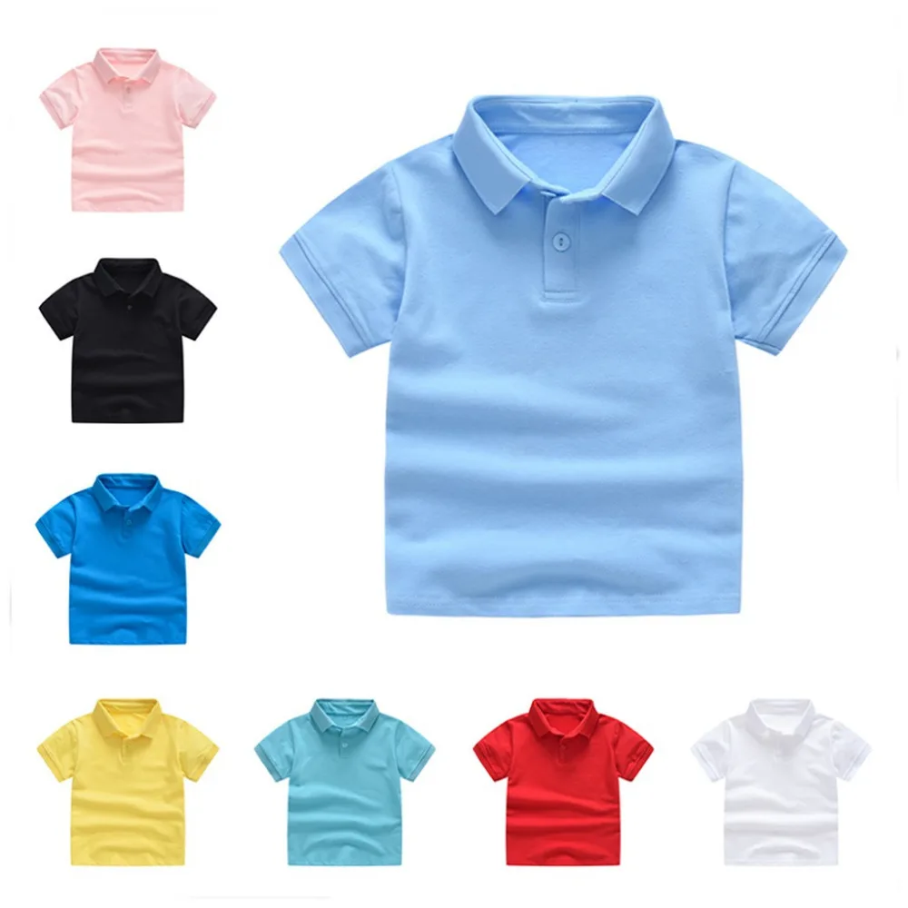 

2019 Spring Girls & Boys Short Sleeve T Shirts Cartoon Print T-shirt Striped Tee Shirt Cotton Girls Tops For Kids Clothing