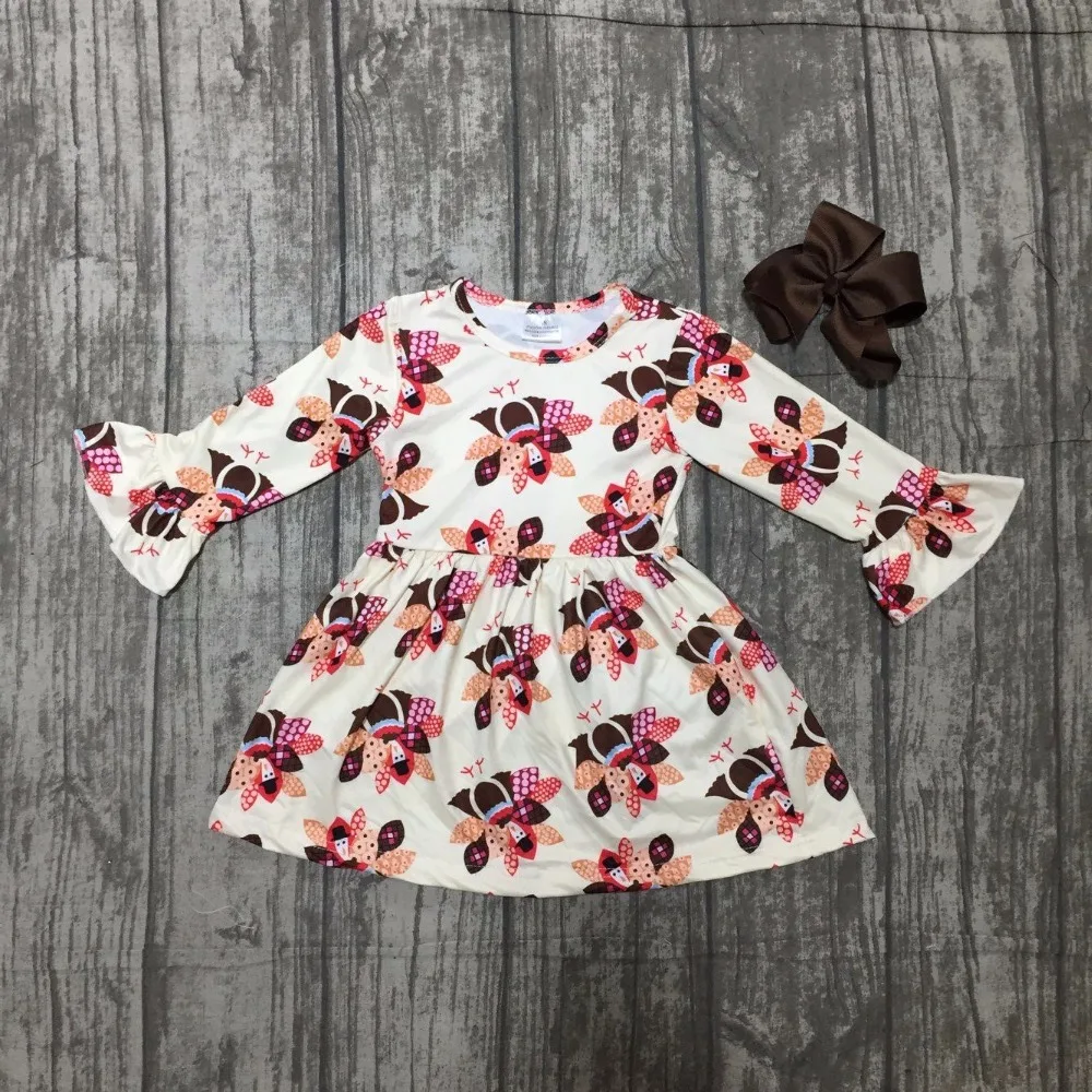 baby girls thanksgiving dress baby kids Fall milk silk dress children turkey dress baby girls boutiques dress with bows baby girls thanksgiving dress baby kids Fall milk silk dress children turkey dress baby girls boutiques dress with bows