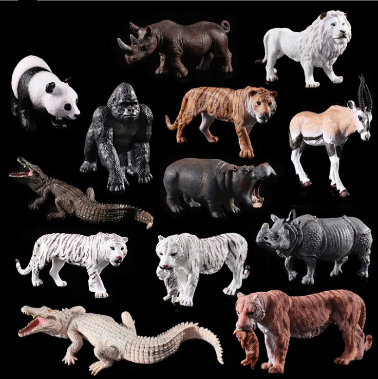 

2019 NEW Rhinoceros Lion Simulated Solid Models Emulation Action Figure Learning Educational Kids Toys for Boys Children .