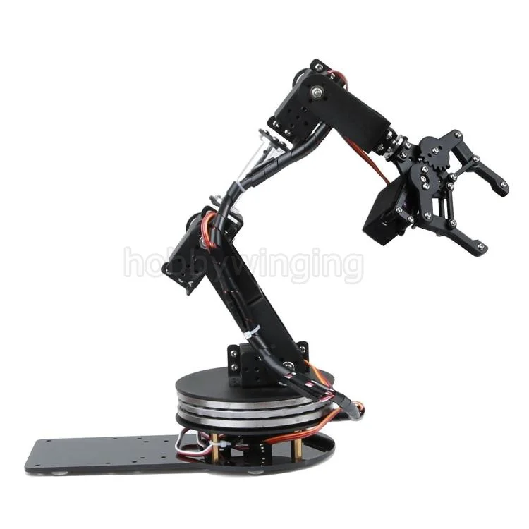 

6 DOF Robot Swivel Stand Mount Manipulator Metal Alloy Mechanical Arm Clamp Claw Kit MG996R DS3115 for Arduino Robotic Education