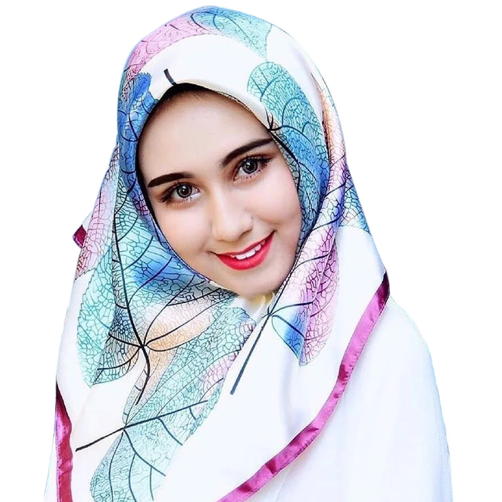 

Silk Square Head Scarf Women Luxury Brand Neck Kerchief Chain Letter Print Bandanas Big Foulards Femme Shawls Wraps 90*90CM
