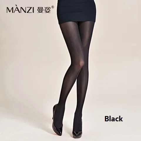 MZ87170 MANZI, Новое поступление, высокое качество, женские черные колготки, колготки для девочек, стойкие шелковые, весна-осень, 2 предмета = 1 партия - Цвет: black