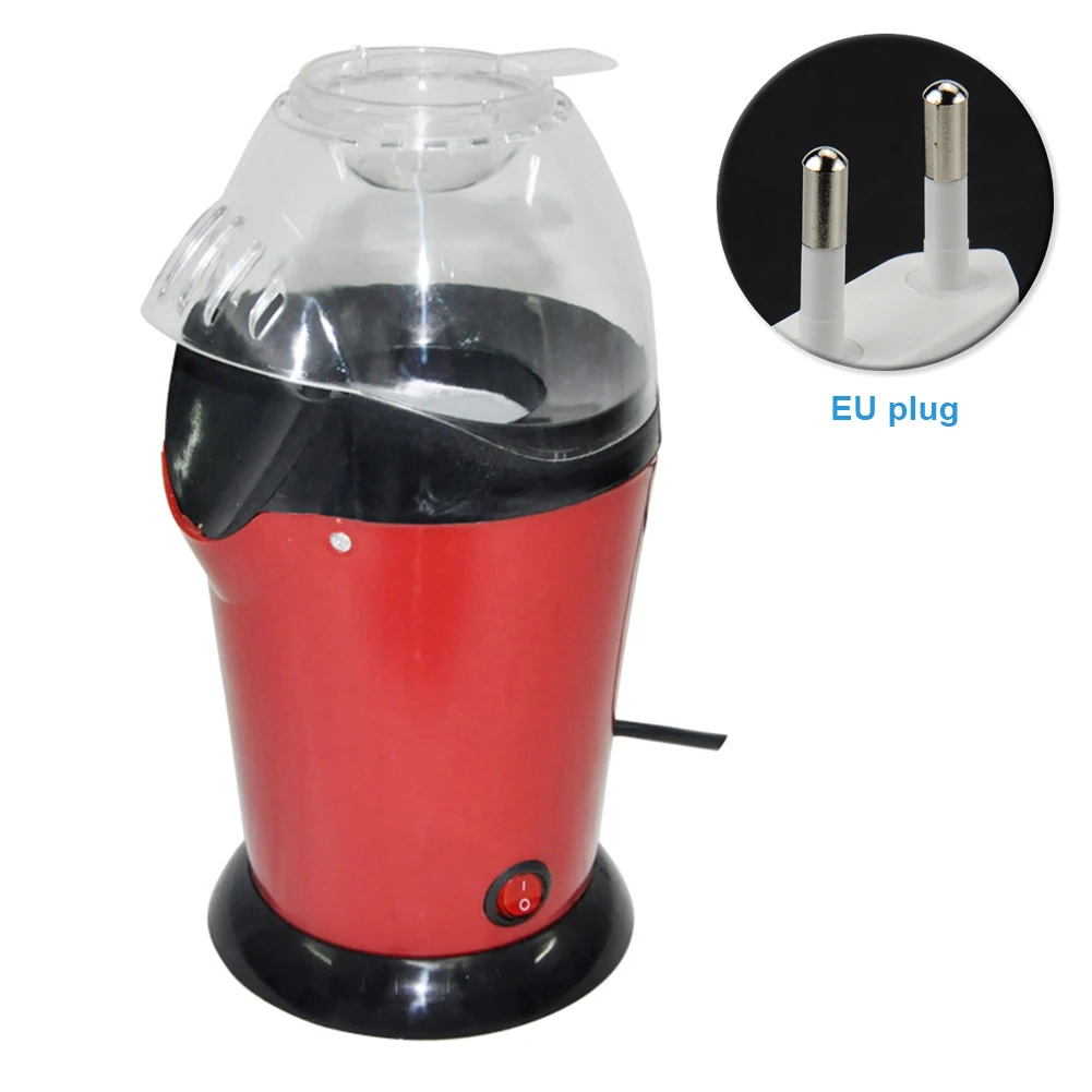 

1200 W Faster Popcorn Maker Low-fat Popcorn Popper Mini Red Hot Air DIY Electric Machine