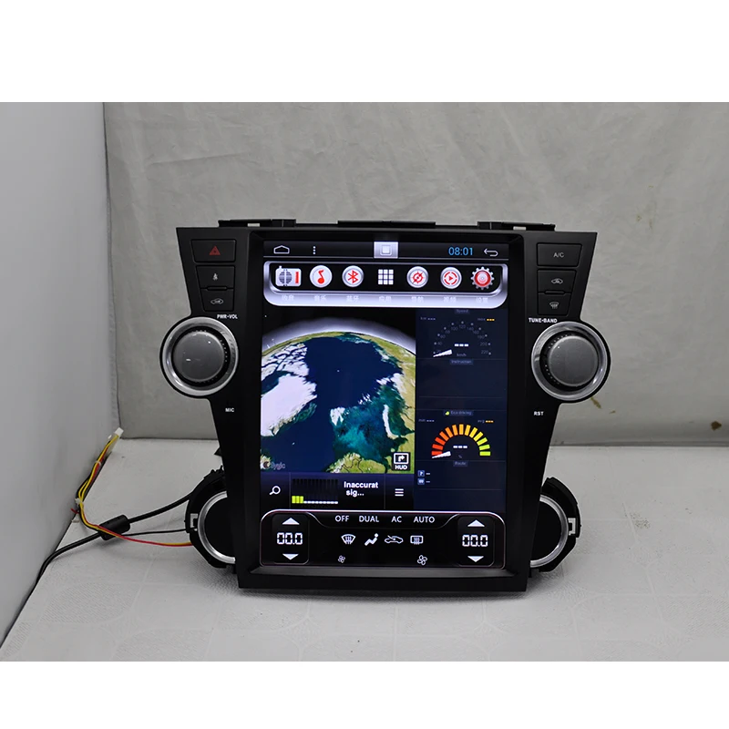 Excellent Aoluoya RAM 2GB  Android 6.0 CAR DVD PLAYER For Toyota Highlander 2009-2012 2013 2014 Radio GPS navigation multimedia WIFI 3G 4