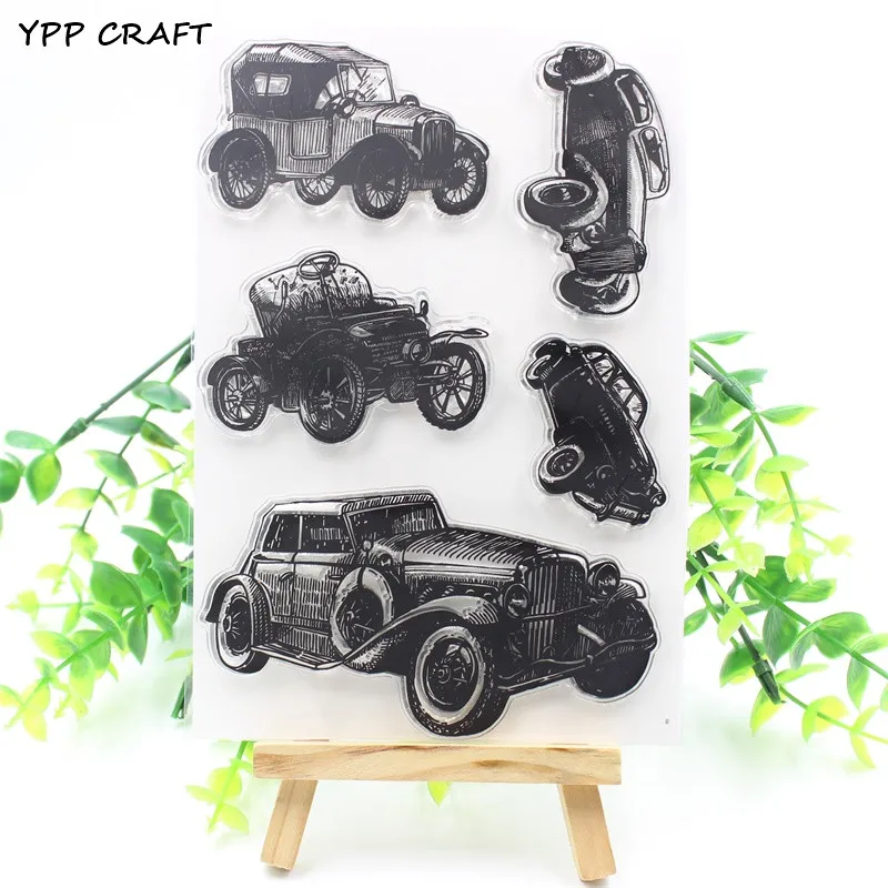 Vehicle Transparent Silicone Stamp Clear DIY Scrapbooking Craft Stamps