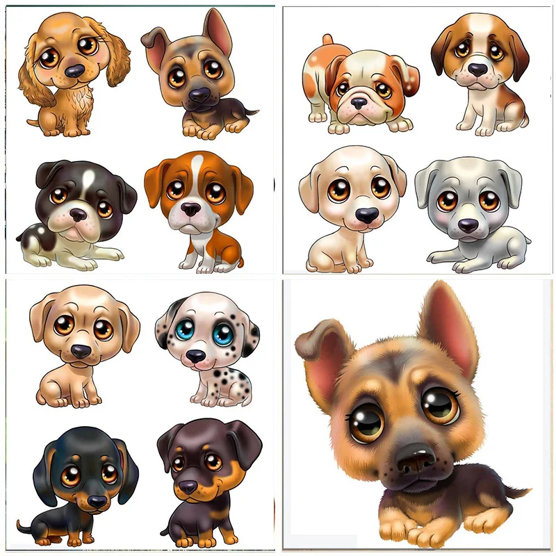 

5D Diamond Painting Cartoon Dog Round Drill Embroidery 3D DIY Animal Home Decoration Mosaic Crystal Cross Stitch Handmade Gifts