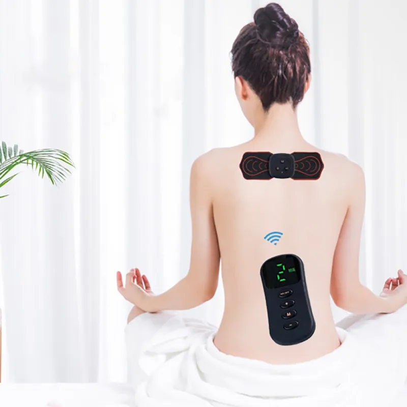 

Free shipping Muscle Training Sticker Intelligent Portable USB Rechargeable Wireless Remote Control Reliever For Neck Waist