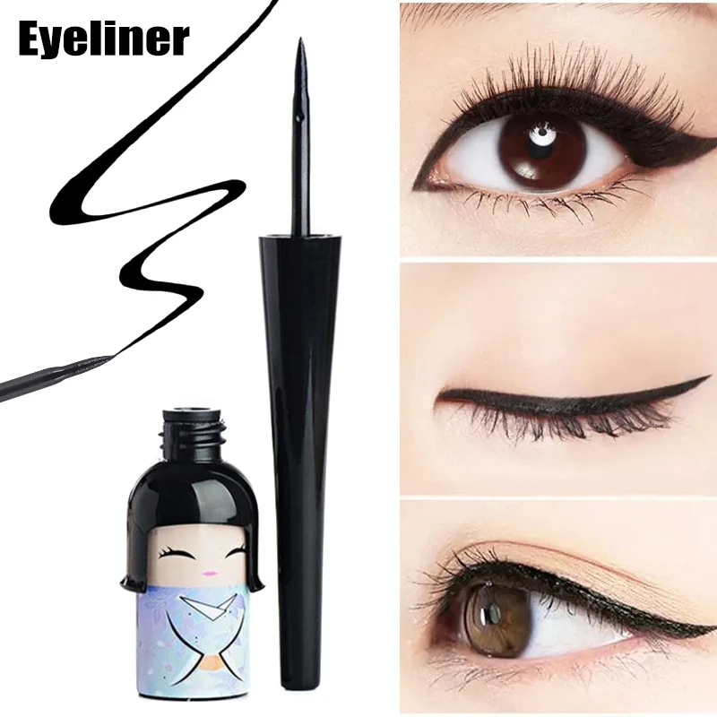 

Eyeliner Liquid Pen Japanese Doll Cute Waterproof Hard Head Makeup Cosmetics Beauty Eyes Makeup Liquid Eyeliner