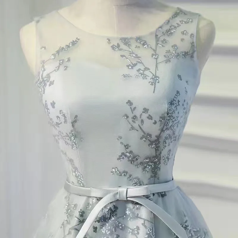 grey beautiful cheap dresses 2017