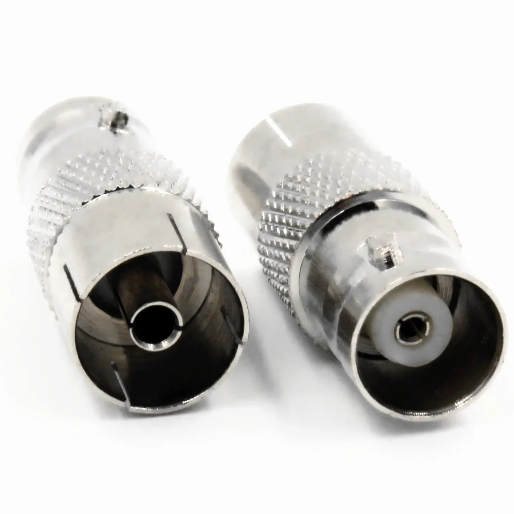 2 шт. BNC Гнездовой разъем для IEC PAL DVB T ТВ гнездовой RF адаптер разъем|jack connector|l