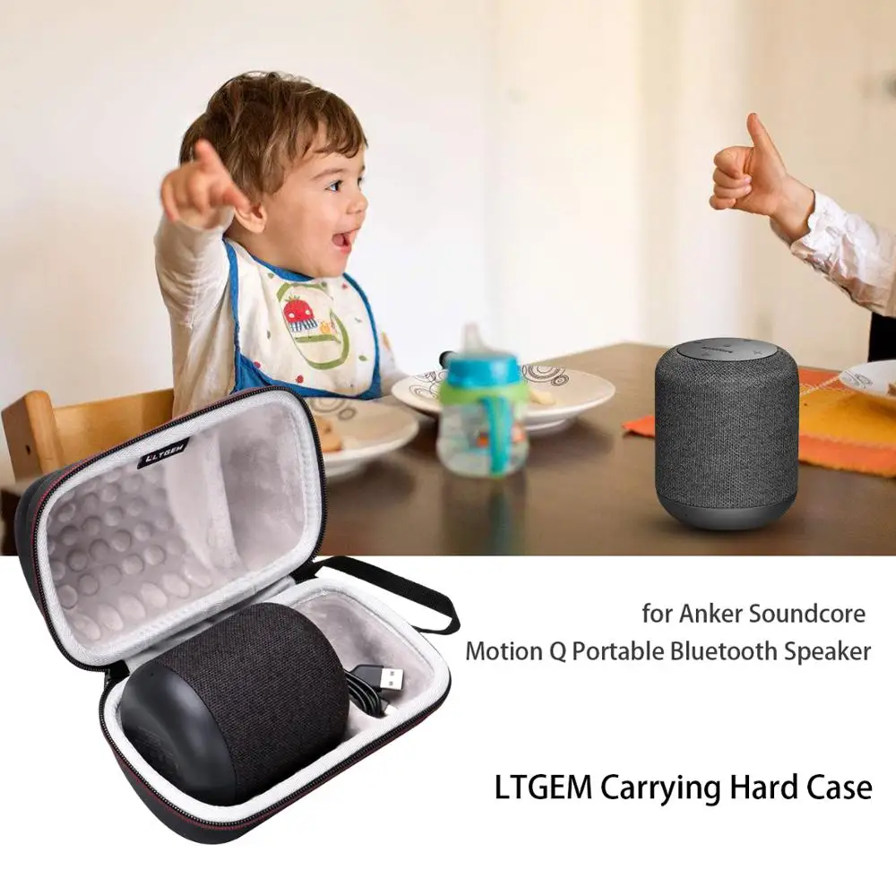 

LTGEM EVA Hard Case for Anker Soundcore Motion Q Portable Bluetooth Speaker - Travel Protective Carrying Storage Bag