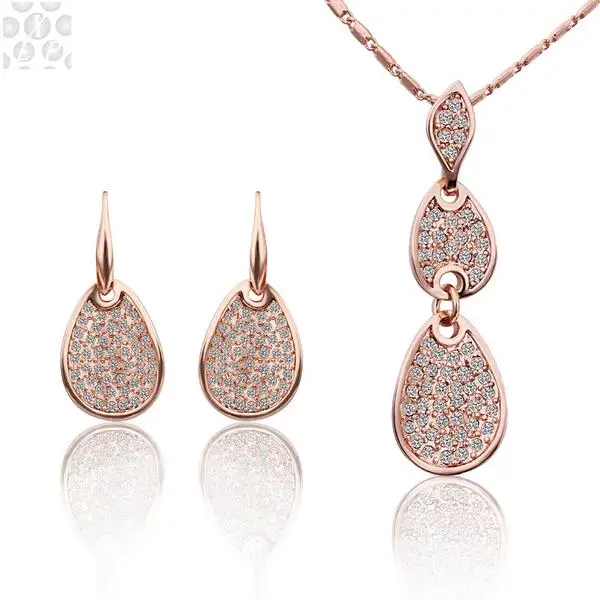 S198 Fashion Nickel and lead free mixed styles gold plating jewelry set