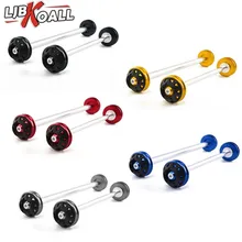 Front & Rear CNC Aluminum Motorcycle Wheel Fork Slider Protector for Yamaha YZF R1 YZF R6 Axle Fork Sliders Cap Crash Protector axle slider wheel protector front and rear for ducati scrambler