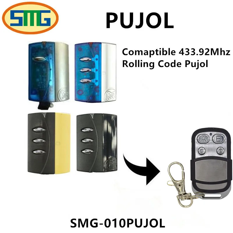 

PUJOL gate opener replace 433.92 rolling code universal garage door remote control free shipping
