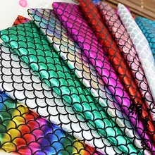 ZENGIA 100*145 см голографическая рыбья чешуя 2 способа стрейчевая трикотажная ткань для ткани/домашнего текстиля/шитья/куклы
