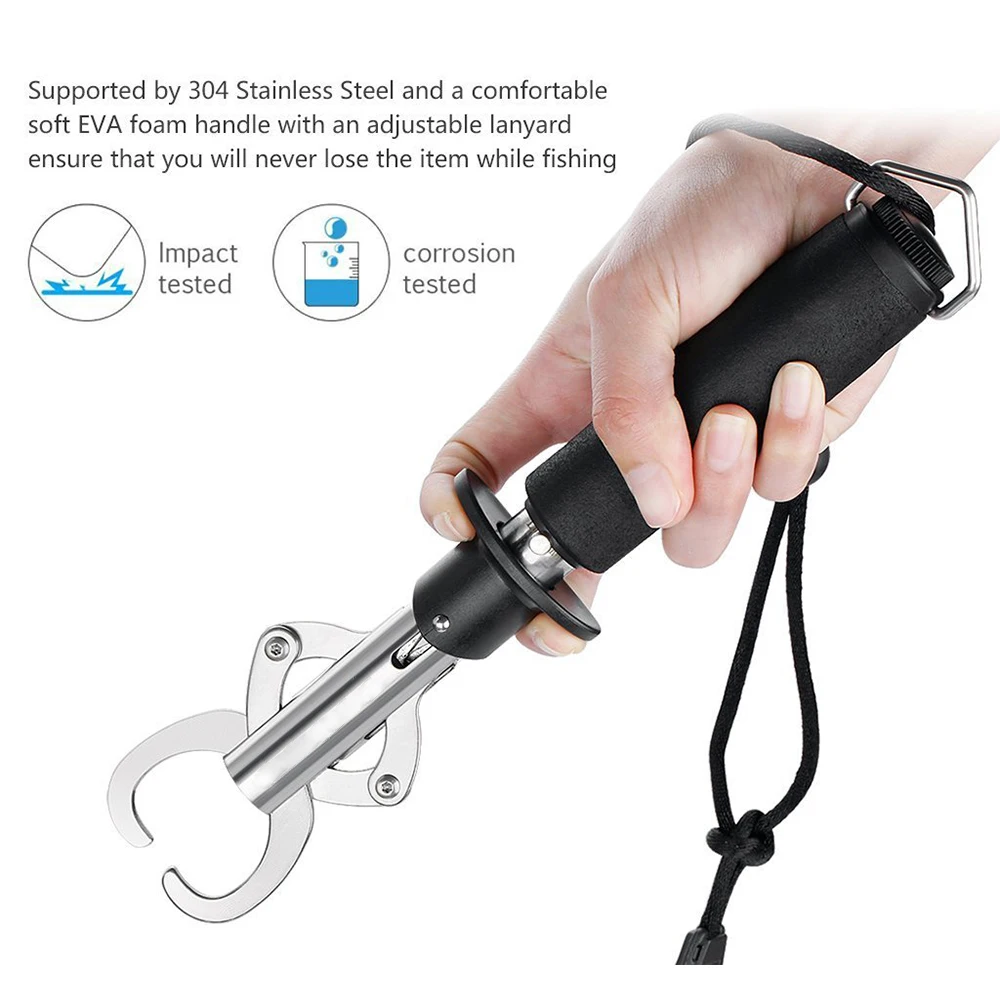 

20 pcs Portable FLG-S-001 Fish Lip Grabber Built-in Spring Scale 40