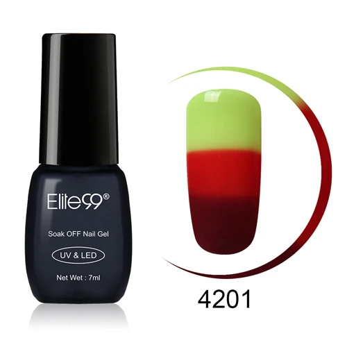 Elite99 7 мл УФ-гель для ногтей изменение температуры гель лак Vernis светодиодный Гель-лак идеальный эффект для дизайна ногтей DIY украшения