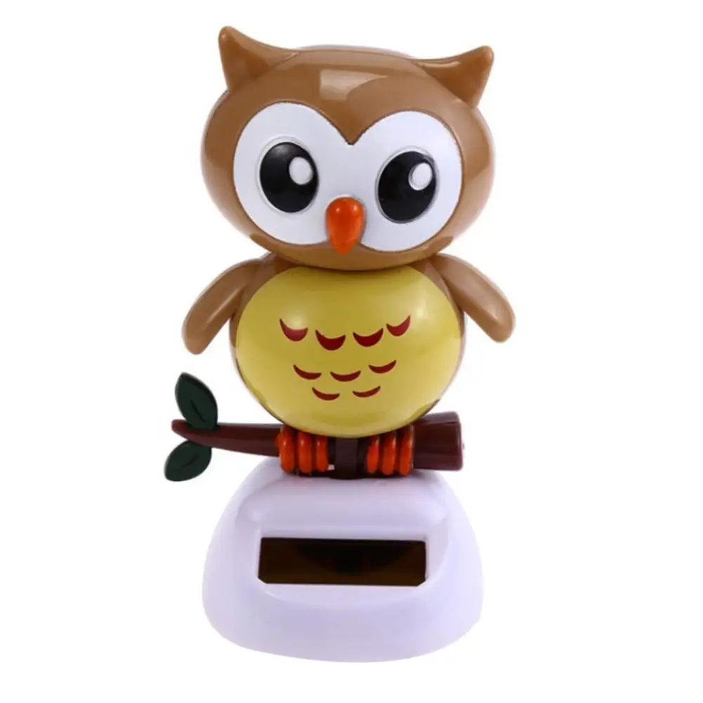 

Cute Owl Solar Power Swinging Doll Car Interior Dashboard Ornament Decor Gift