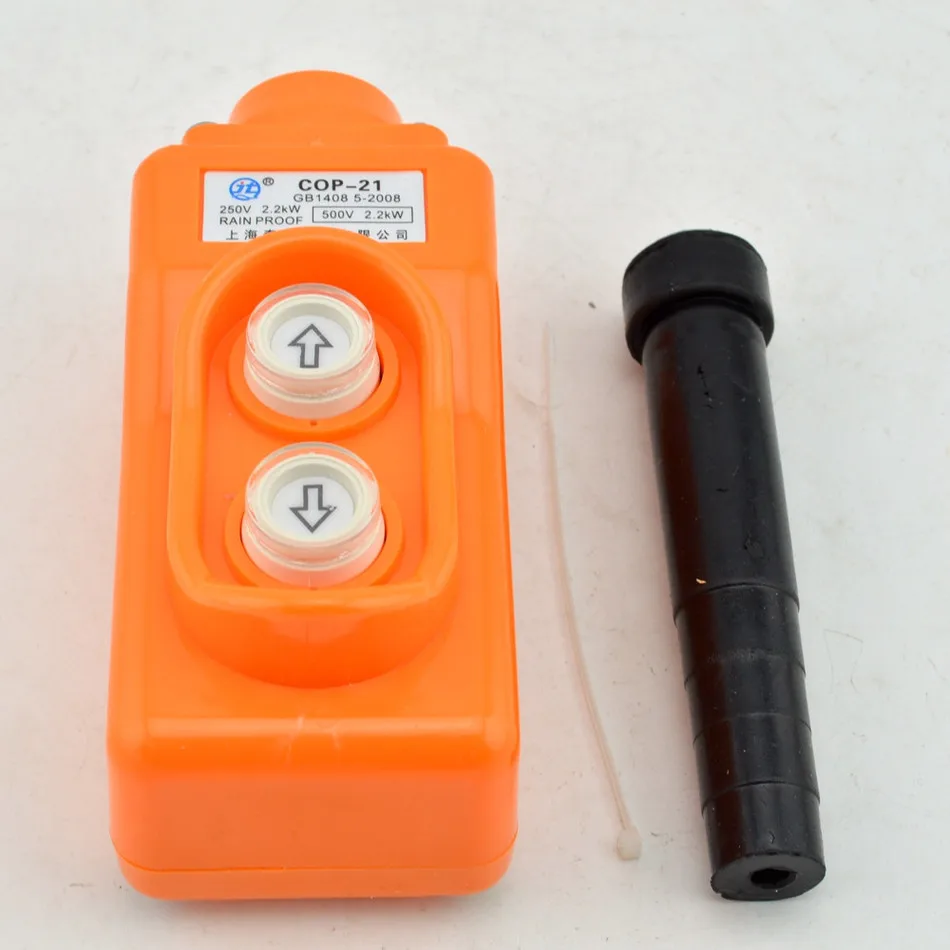 

MKCOP-21 Silver Contact Up Down Pushbutton Crane Hoist Switches Push Button Waterproof MKCOP-21