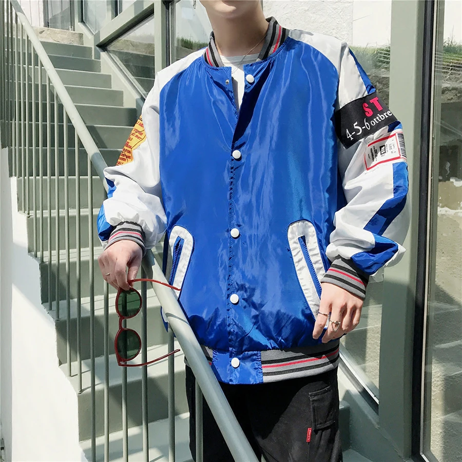 Baseball Casual Zipper Jacket Men Streetwear Autumn Street Style Jackets Men Spring Coats South Korea Summer Jacket Thin 50J0200 Baseball Casual Zipper Jacket Men Streetwear Autumn Street Style Jackets Men Spring Coats South Korea Summer Jacket Thin 50J0200