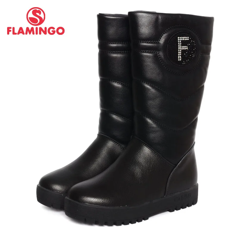 

FLAMINGO 2016 new collection winter fashion boots with wool high quality anti-slip kids shoes for girls W6YK041
