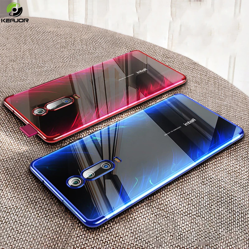 

Case For Xiaomi Redmi K20 Pro Case Cover Luxury Clear Plating Phone Case Soft Silicone Back Cover For Redmi K20 K 20 Pro Funda