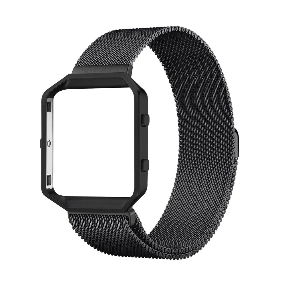 

Ktab Accessories StainlessSteelMilanese Magnetic Bracelet Replacement Band with Metal Frame for Fitbit Blaze Smart Fitness Watch