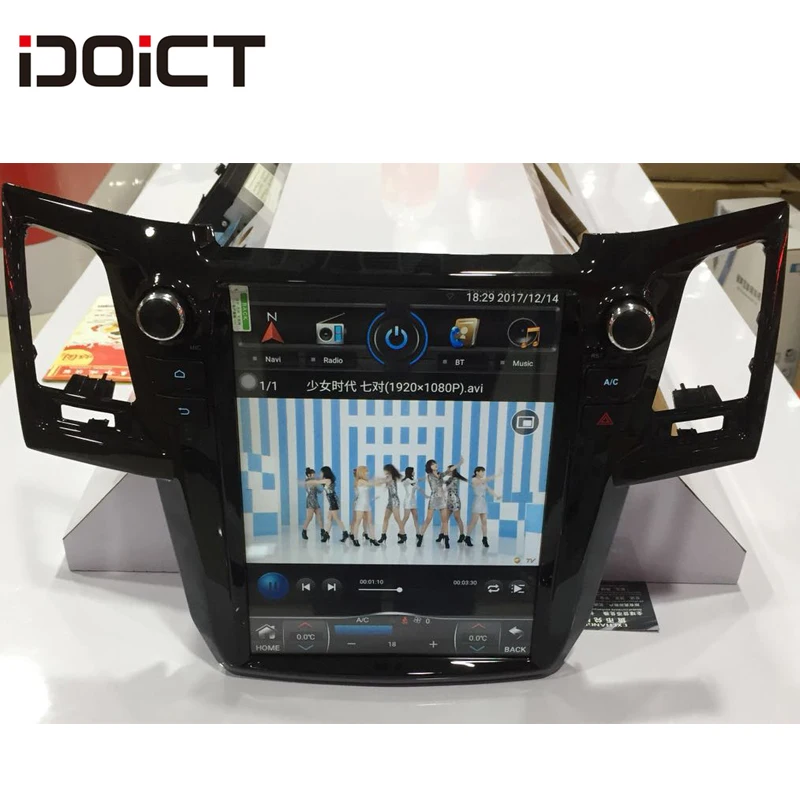 Excellent IDOICT TESLA Android 6.0 2G+32G Car DVD Player GPS Navigation Multimedia For Toyota Fortuner Radio 2007-2015 3