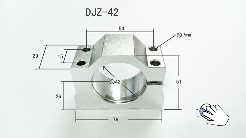 LD42ZL-150W высокоскоростной двигатель шпинделя постоянного тока DC24V 6A 150 Вт 10000 об/мин 150 мн. М для маленького станка ER11 гравировальный станок