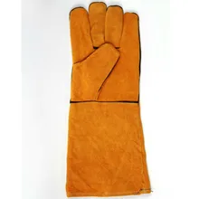 1 пара кожаных защитных механиков, рабочие перчатки, кожаная мужская электрическая сварка, резка, теплоизоляционные перчатки DST009