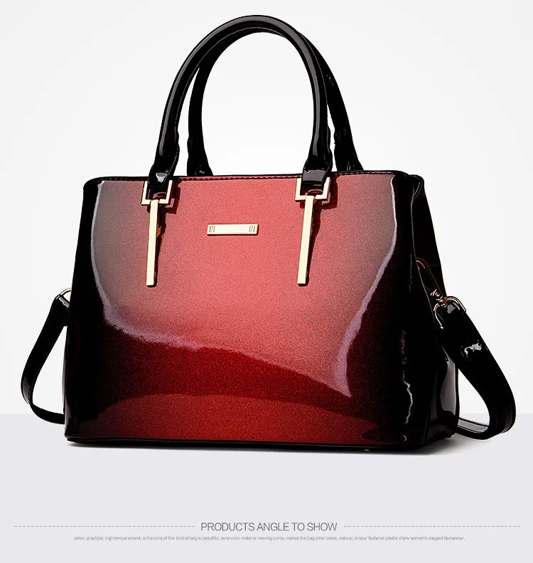 Новые Классические роскошные дизайнерские высококачественные лакированные кожаные яркие сумки-мессенджеры с верхней ручкой женские сумки известных брендов