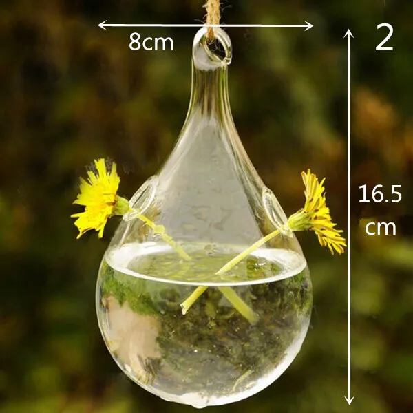 Новинка, прозрачная стеклянная подвесная ваза, бутылка, Террариум, контейнер для растений, цветочный горшок, сделай сам, стол, Свадебный, садовый декор, украшение для дома