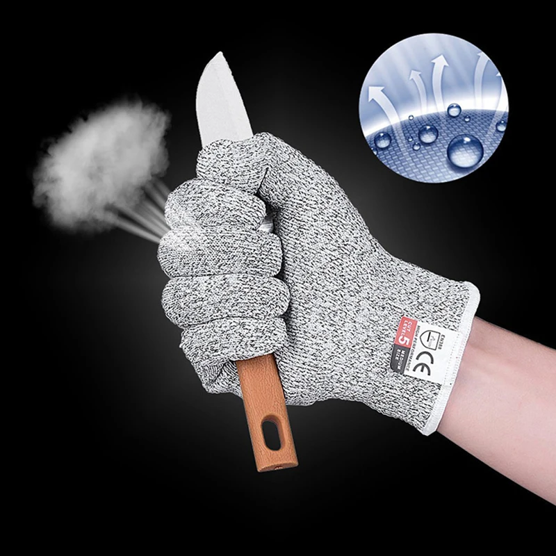 Устойчивые к порезам антистатические анти вибрации сенсорный экран кухонные защитные перчатки Мясник убой Антистатические Рабочие сварочные перчатки