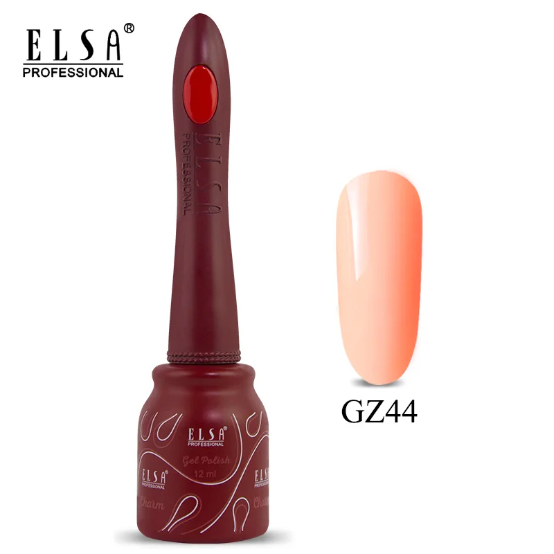 Elsa 12 мл DIY Гель-лак для ногтей Французский стиль УФ набор гель-лаков для ногтей отмачиваемый 80 цветов серия лак для ногтей телесный цвет гель - Цвет: GZ44