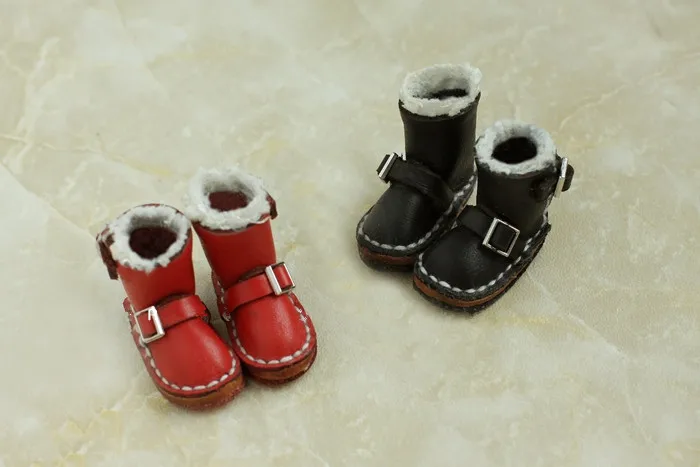 Восхитительная кукольная обувь; кожаные сапоги для снежной погоды; кожаные зимние сапоги Blyth(подходит для Блит, пульлипа, азона, танькоу, Обь, бжд, Барби