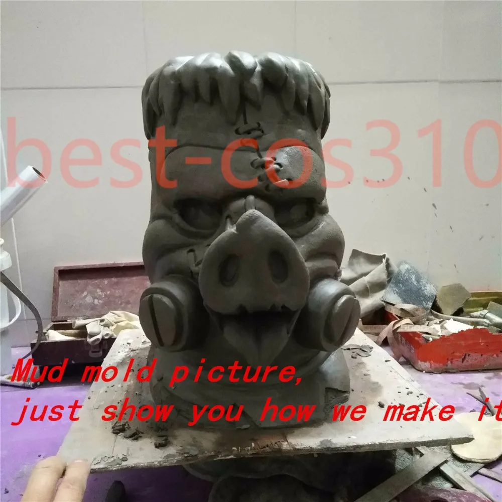 New Overwatch Roadhog Cosplay Mask Halloween Fancy Ball Helmet Prop Collection7
