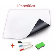 40cmx60cm Magnetic Whiteboard for Fridge Sticker Kitchen Pad Dry erase Board White Boards Vinyl Marker Eraser Flexible