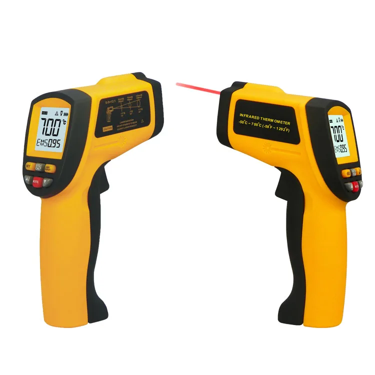 

Free Shipping Non Contact Digital Infrared Thermometer -50 to 700 Degree Temperature Monitor Gun IR Thermometer GM700