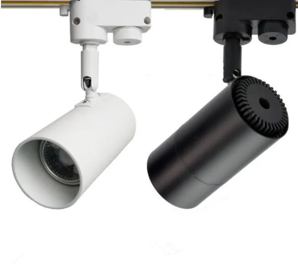 

COB Led Track light lamp housing aluminum lighting Spot Rail Spotlights Replace Halogen lampshade without light bulb